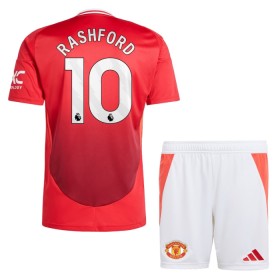 Manchester United Rashford 10 Domácí 2024-25 - Dětské Fotbalové Dresy (S/S)